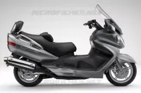 * PHOTOGRAPHIE DE COULEUR AN650AZK8 * pour Suzuki BURGMAN 650 2009