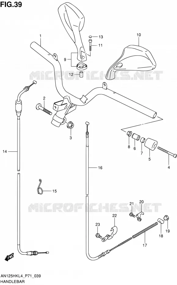 GUIDON Suzuki SCOOTER 125 BURGMAN 2014  AN125HK L4 (P71)
