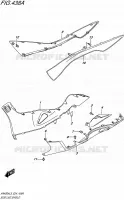 CARENAGES INFERIEUR pour Suzuki BURGMAN 400 2015