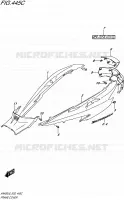 CARENAGES ARRIERE (AN400AL6 E19) pour Suzuki BURGMAN 400 2016