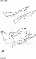 CARENAGES INFERIEUR (AN400ZAL6 E02) pour Suzuki BURGMAN 400 2016