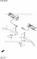 ENSEMBLE LEVIERS   POIGNEES (AN400ZAL6 E02) pour Suzuki BURGMAN 400 2016