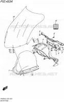 CARENAGE   SUPPORT DE COMPTEUR pour Suzuki BURGMAN 400 2016