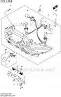 ENSEMBLE FEU ARRIERE (N/REFLECTOR)  (AN400AL6 E99) pour Suzuki BURGMAN 400 2016