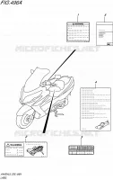 ETIQUETTE pour Suzuki BURGMAN 400 2016