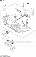 ENSEMBLE FEU ARRIERE (N/REFLECTOR) (AN400L4 E99) pour Suzuki BURGMAN 400 2014