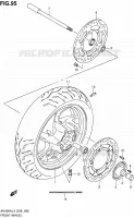 ROUE AVANT (AN400AL4_E99) pour Suzuki BURGMAN 400 2014
