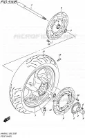 ROUE AVANT (AN400ZAL5 E99) pour Suzuki BURGMAN 400 2015