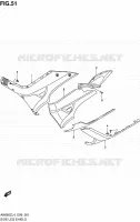 CARENAGES INFERIEUR pour Suzuki BURGMAN 650 2014