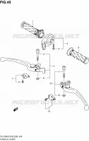 ENSEMBLE LEVIERS   POIGNEES pour Suzuki V-STROM 1000 2006
