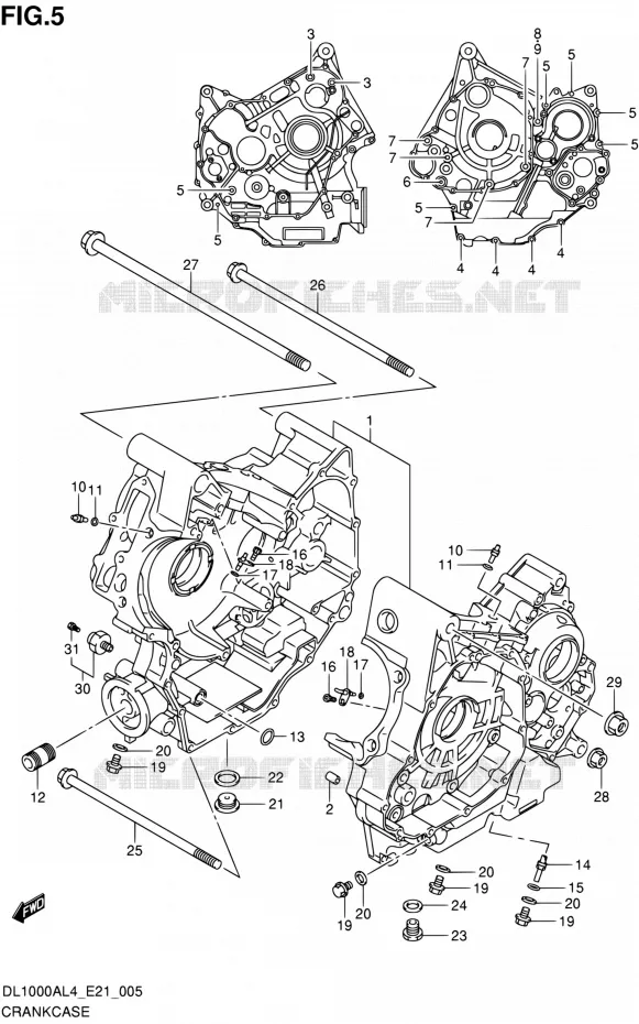 CARTER Suzuki MOTO 1000 V-STROM 2014  DL1000A L4 (E21)