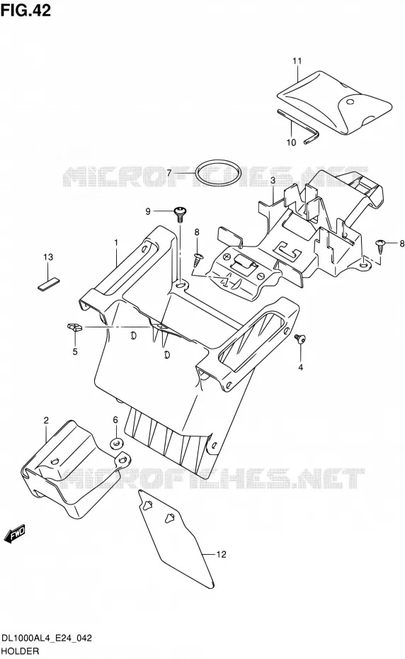 SUPPORT Suzuki MOTO 1000 V-STROM 2014  DL1000A L4 (E24)