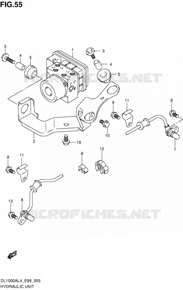 SYSTÈME ABS Suzuki MOTO 1000 V-STROM 2014  DL1000A L4 (E99)