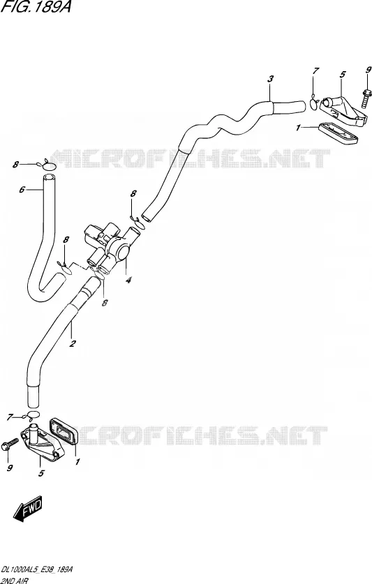 SYSTEME RECYCLAGE GAZ ECHAPPEMENT Suzuki MOTO 1000 V-STROM 2015  DL1000A L5 (E38)