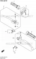 ENSEMBLE LEVIERS   POIGNEES pour Suzuki V-STROM 1000 2015