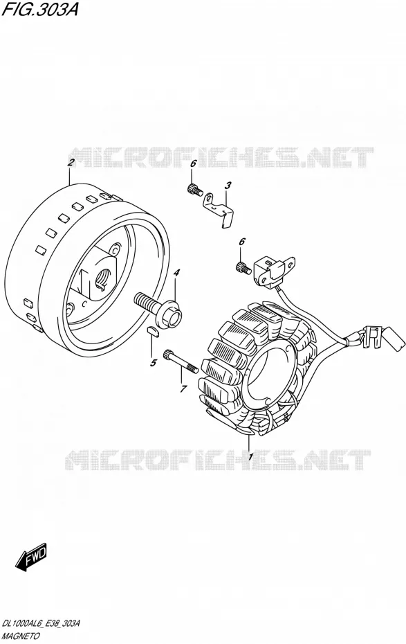 ALLUMAGE ROTOR - STATOR Suzuki MOTO 1000 V-STROM 2016  DL1000A L6 (E38)