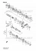 TRANSMISSION pour Suzuki V-STROM 650 2010
