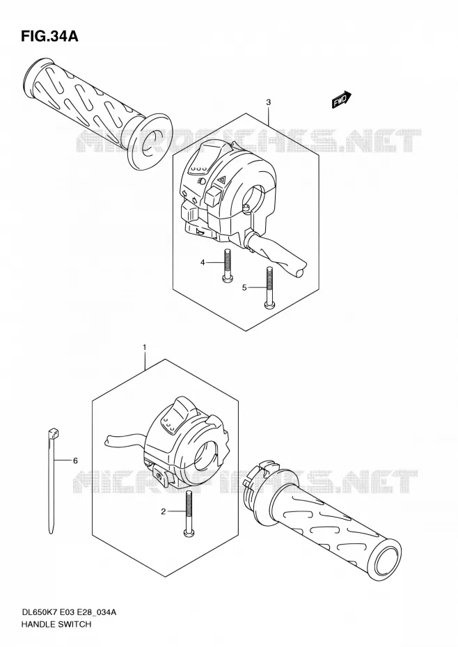 COMMODOS (MODEL L0) Suzuki MOTO 650 V-STROM 2010  DL650A L0 (E03,E28,E33)