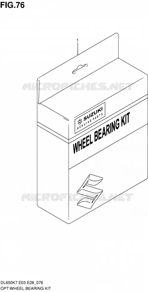 KIT ROULEMENTS DE ROUE Suzuki MOTO 650 V-STROM 2010  DL650A L0 (E03,E28,E33)