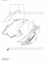FLANCS DE CARENAGES pour Suzuki V-STROM 650 2011