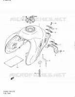 RESERVOIR D'ESSENCE (DL650AL1 E19) pour Suzuki V-STROM 650 2011