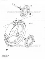 ROUE AVANT (DL650L1 E19) pour Suzuki V-STROM 650 2011