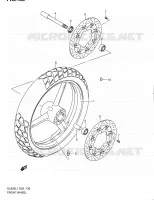 ROUE AVANT (DL650L1 E24) pour Suzuki V-STROM 650 2011