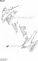 FLANCS DE CARENAGES pour Suzuki V-STROM 650 2012
