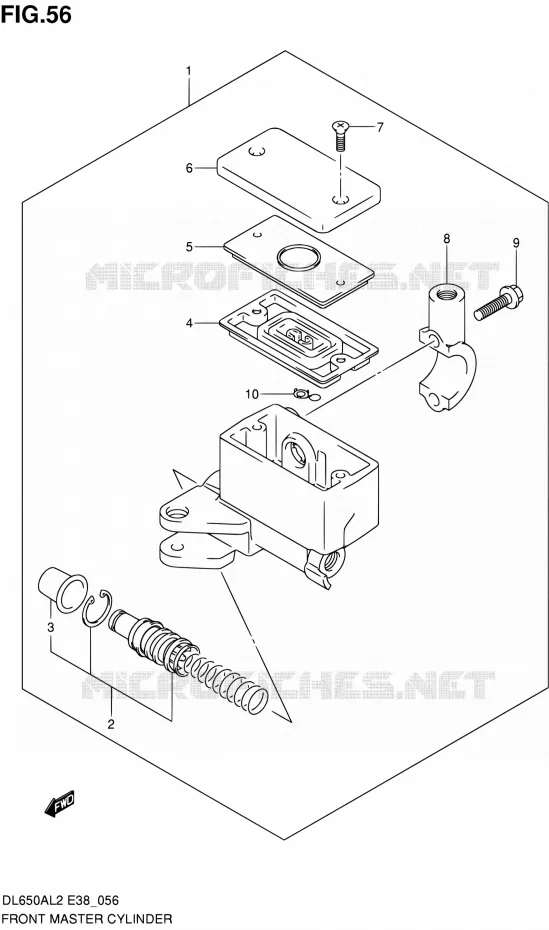 MAITRE CYLINDRE AVANT Suzuki MOTO 650 V-STROM 2012  DL650A L2 (E38)