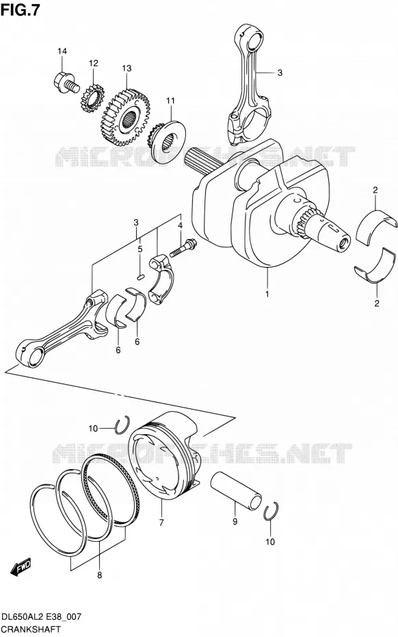 VILEBREQUIN Suzuki MOTO 650 V-STROM 2012  DL650A L2 (E38)