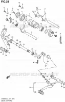 ENSEMBLE SELECTEUR DE VITESSES pour Suzuki V-STROM 650 2013