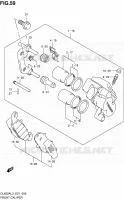 ETRIER DE FREIN AVANT pour Suzuki V-STROM 650 2013