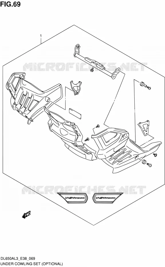 SABOT (OPTIONAL) Suzuki MOTO 650 V-STROM 2013  DL650A L3 (E38)