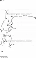 DURITE DE FREIN AVANT pour Suzuki V-STROM 650 2013
