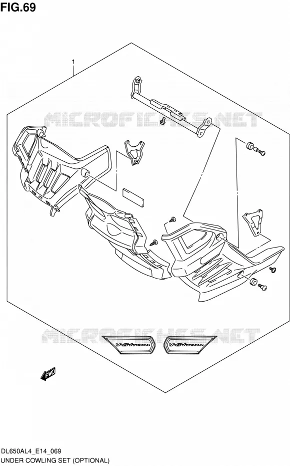 SABOT (OPTIONAL) Suzuki MOTO 650 V-STROM 2014  DL650A L4 (E14)