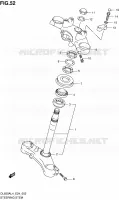 COLONNE DE DIRECTION pour Suzuki V-STROM 650 2014