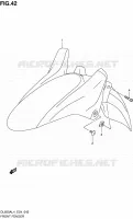GARDE BOUE AVANT pour Suzuki V-STROM 650 2014