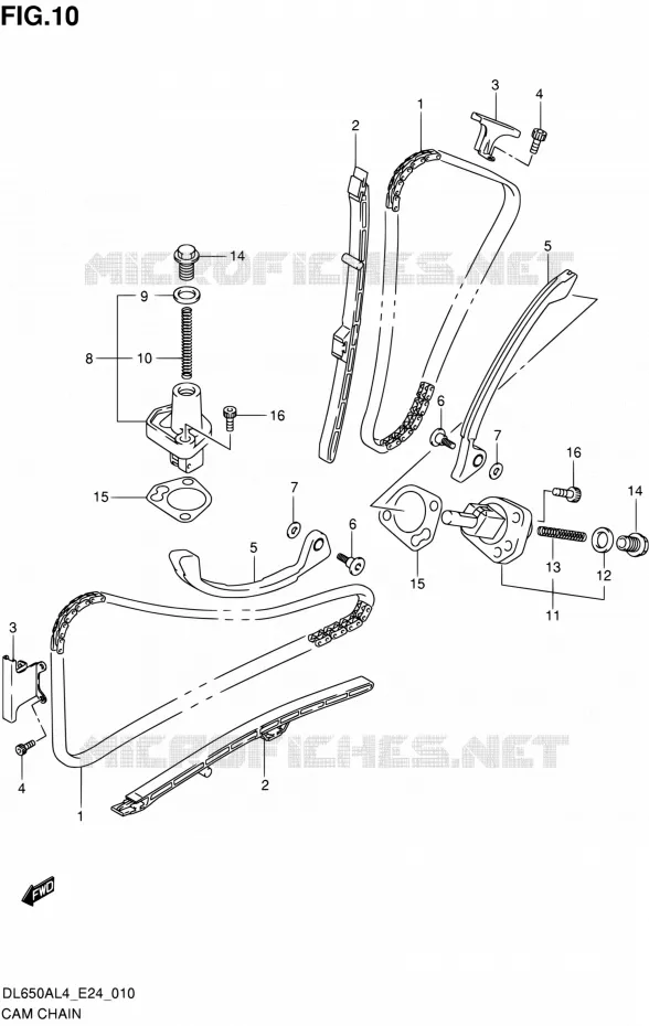 DISTRIBUTION Suzuki MOTO 650 V-STROM 2014  DL650A L4 (E24)