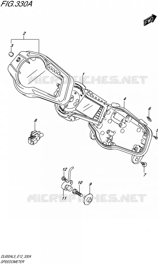 COMPTEUR Suzuki MOTO 650 V-STROM 2015  DL650A L5 (E12)