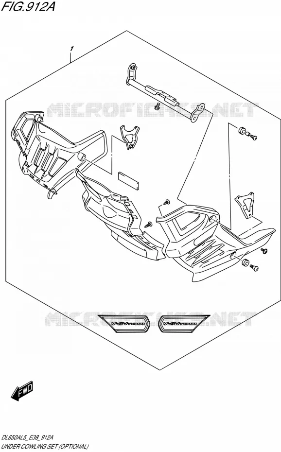 SABOT (OPTIONAL) Suzuki MOTO 650 V-STROM 2015  DL650A L5 (E38)