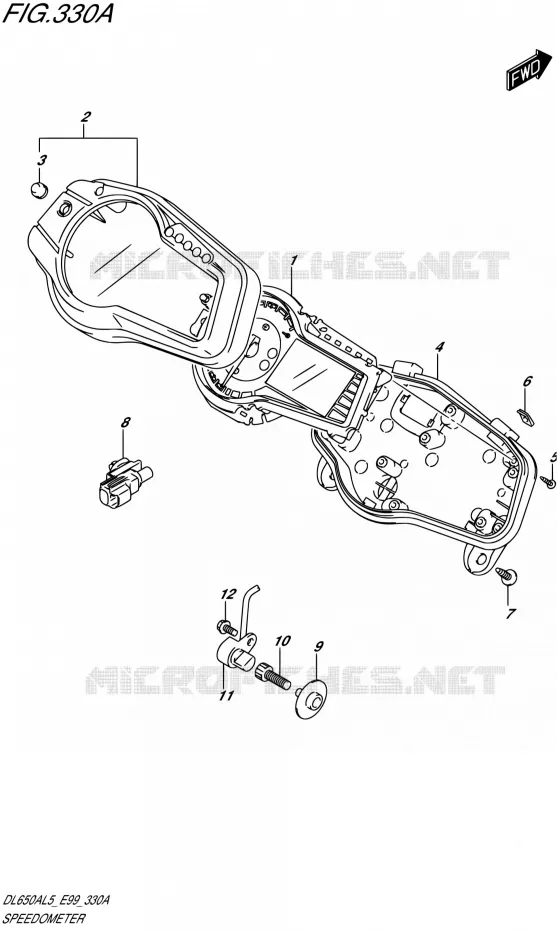 COMPTEUR Suzuki MOTO 650 V-STROM 2015  DL650A L5 (E99)