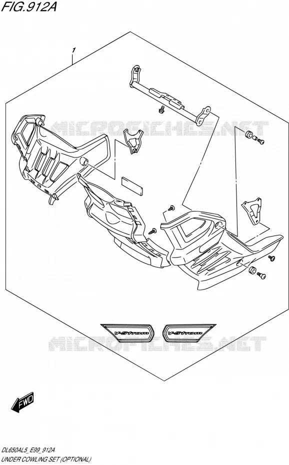 SABOT (OPTIONAL) Suzuki MOTO 650 V-STROM 2015  DL650A L5 (E99)