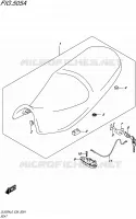 SELLE (DL650AL6 E38) pour Suzuki V-STROM 650 2016