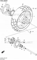 ROUE ARRIERE (DL650AL6 E99) pour Suzuki V-STROM 650 2016