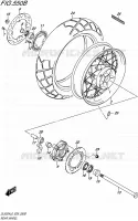 ROUE ARRIERE (DL650XAL6 E99) pour Suzuki V-STROM 650 2016