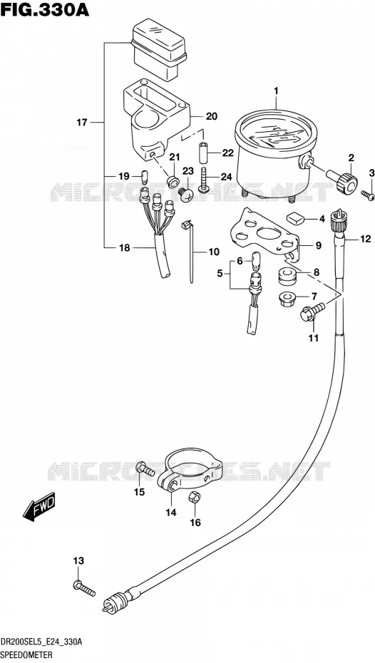 COMPTEUR Suzuki MOTO 200 DR 2015  DR200SE L5 (E24)