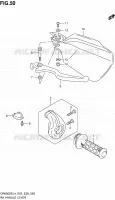 ENSEMBLE LEVIERS   POIGNEES DROIT pour Suzuki DR 650 2014