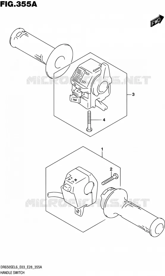 COMMODOS (DR650SEL6 E03) Suzuki MOTO 650 DR 2016  DR650SE L6 (E03,E28,E33)