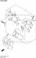 ETRIER DE FREIN AVANT (DR Z125LL6 E28) pour Suzuki DR-Z 125 2016