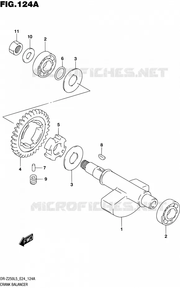 BALANCIER Suzuki MOTO 250 DR-Z 2015  DR-Z250 L5 (E24)